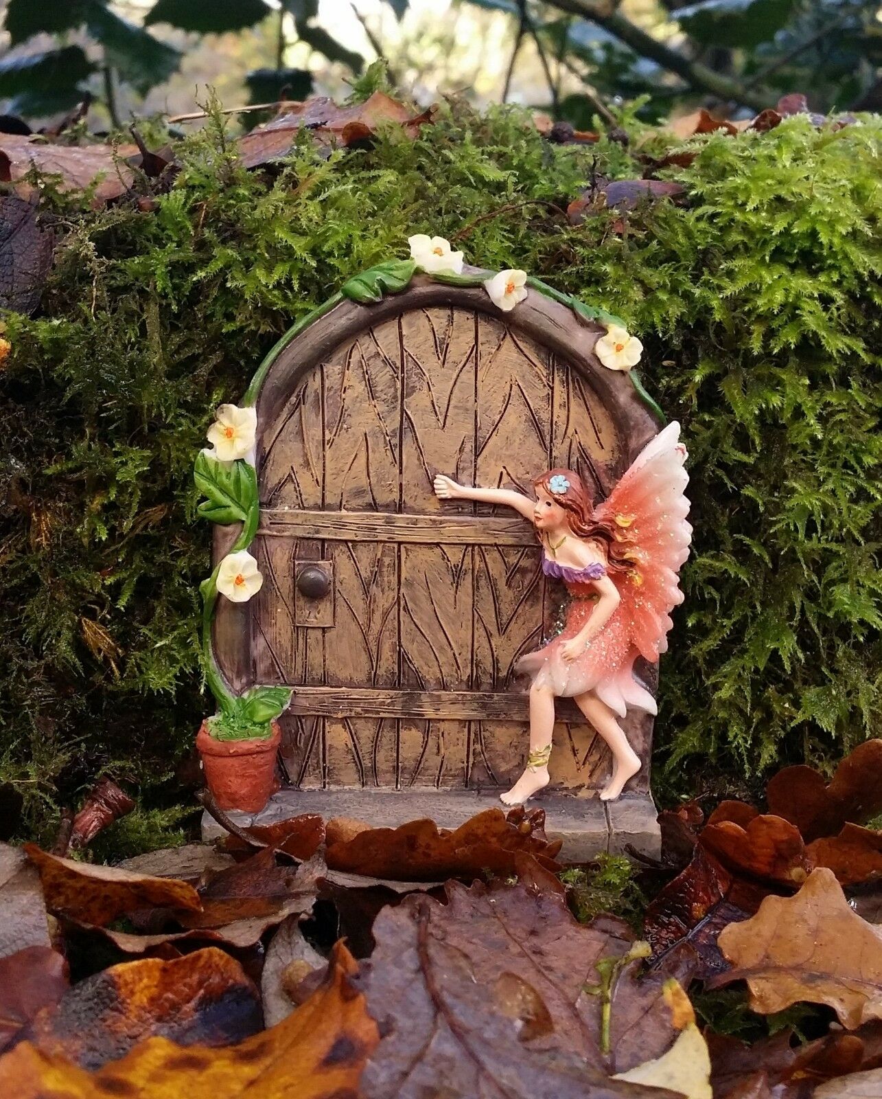 Set of 2 Fairy Doors - Pink