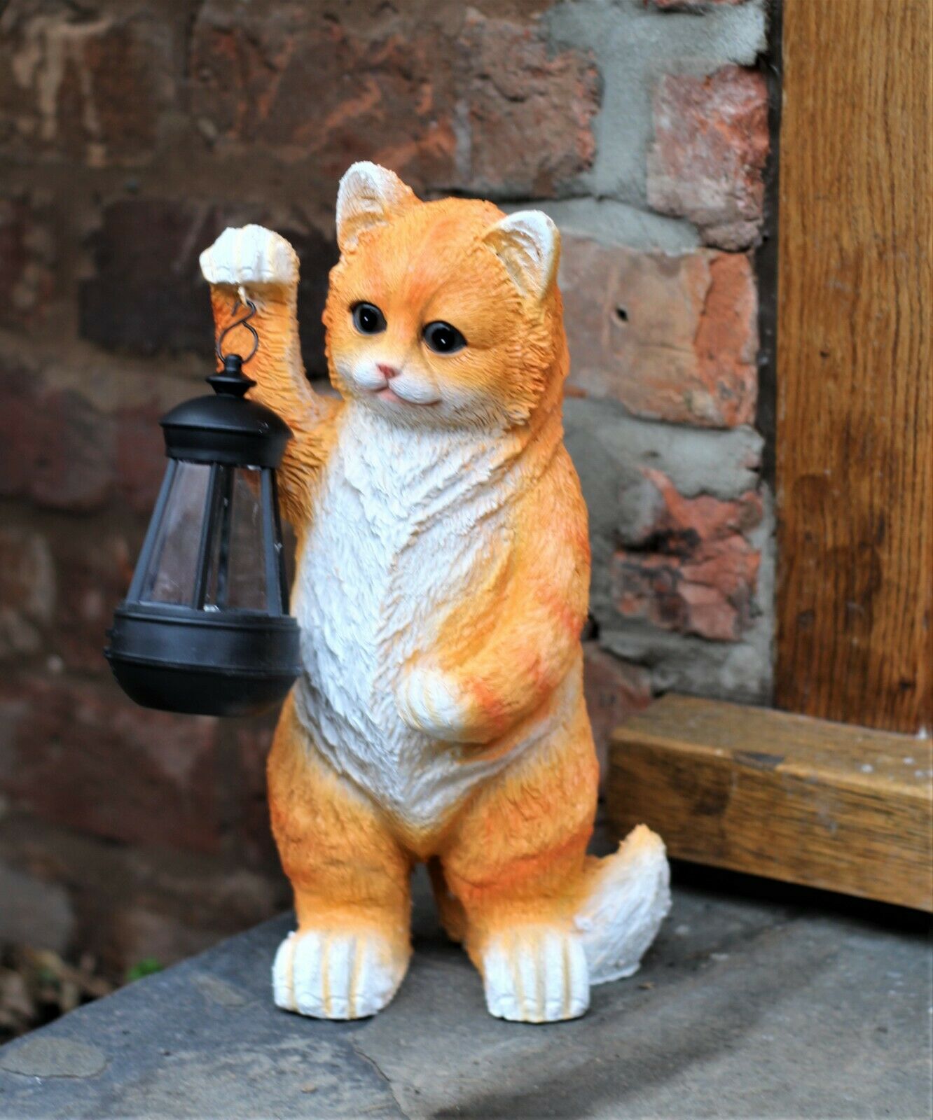 Solar Garden Pussy Cat with Lantern