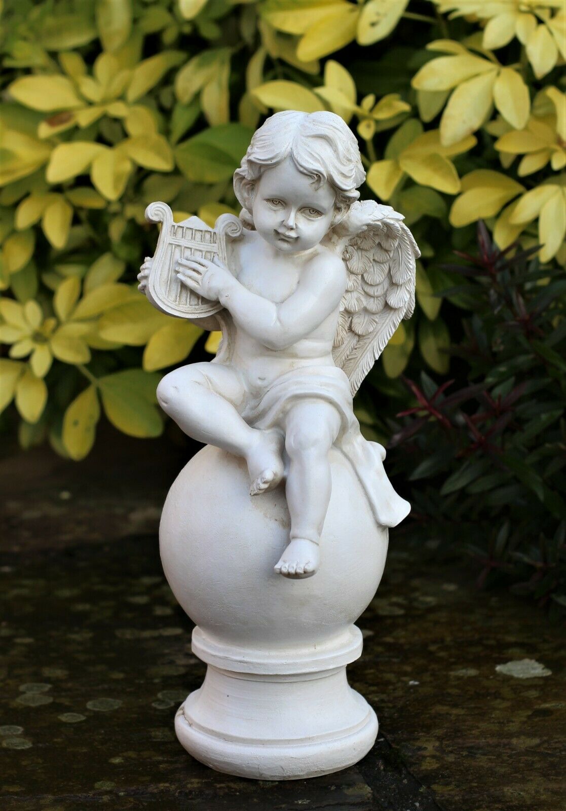 Boy and Girl Sitting Cherubs