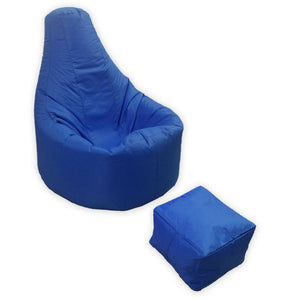 Large Beanbag Chair with Footstool