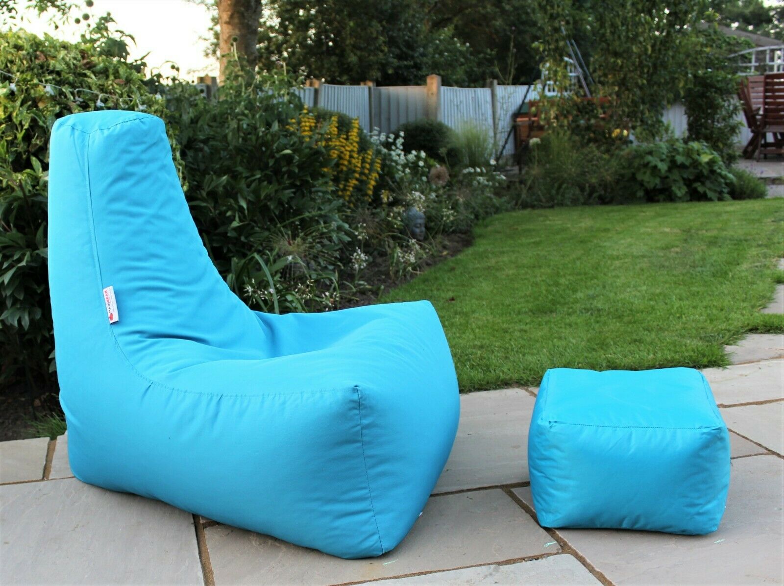 Adults Beanbag Gaming Chair with Footstool