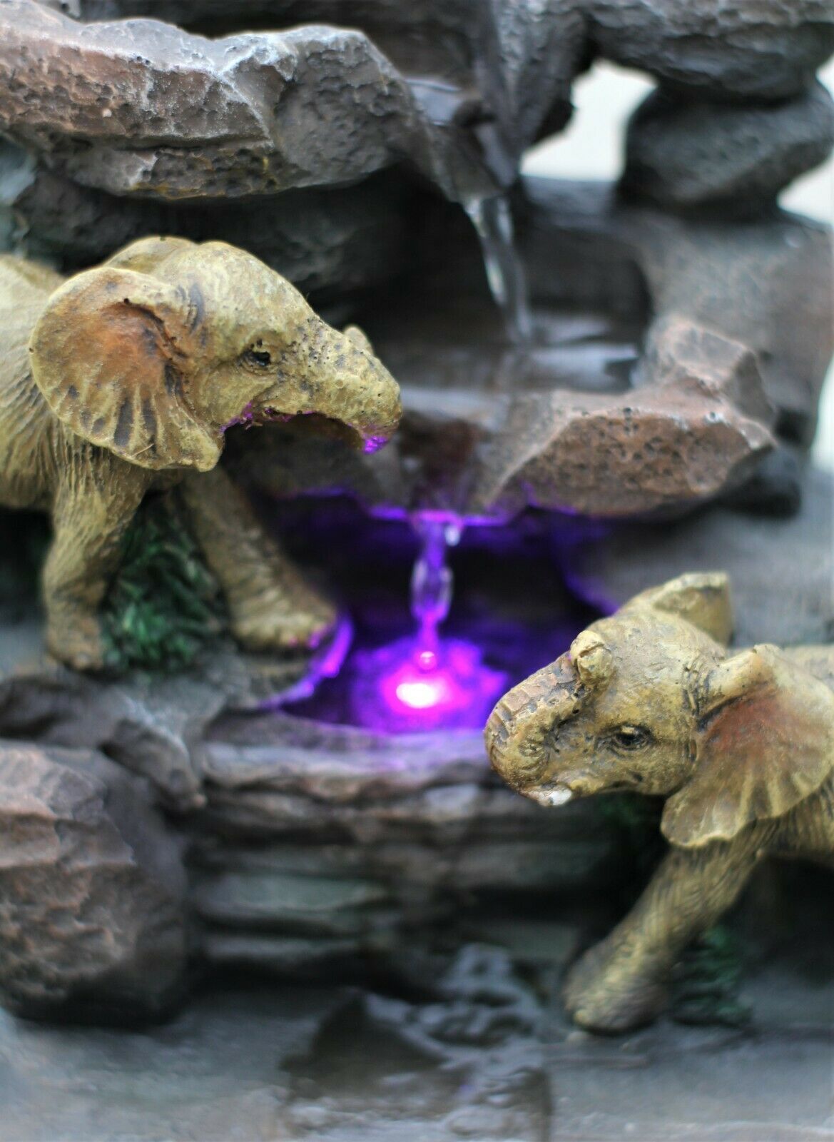 Elephant LED Garden Water Fountain