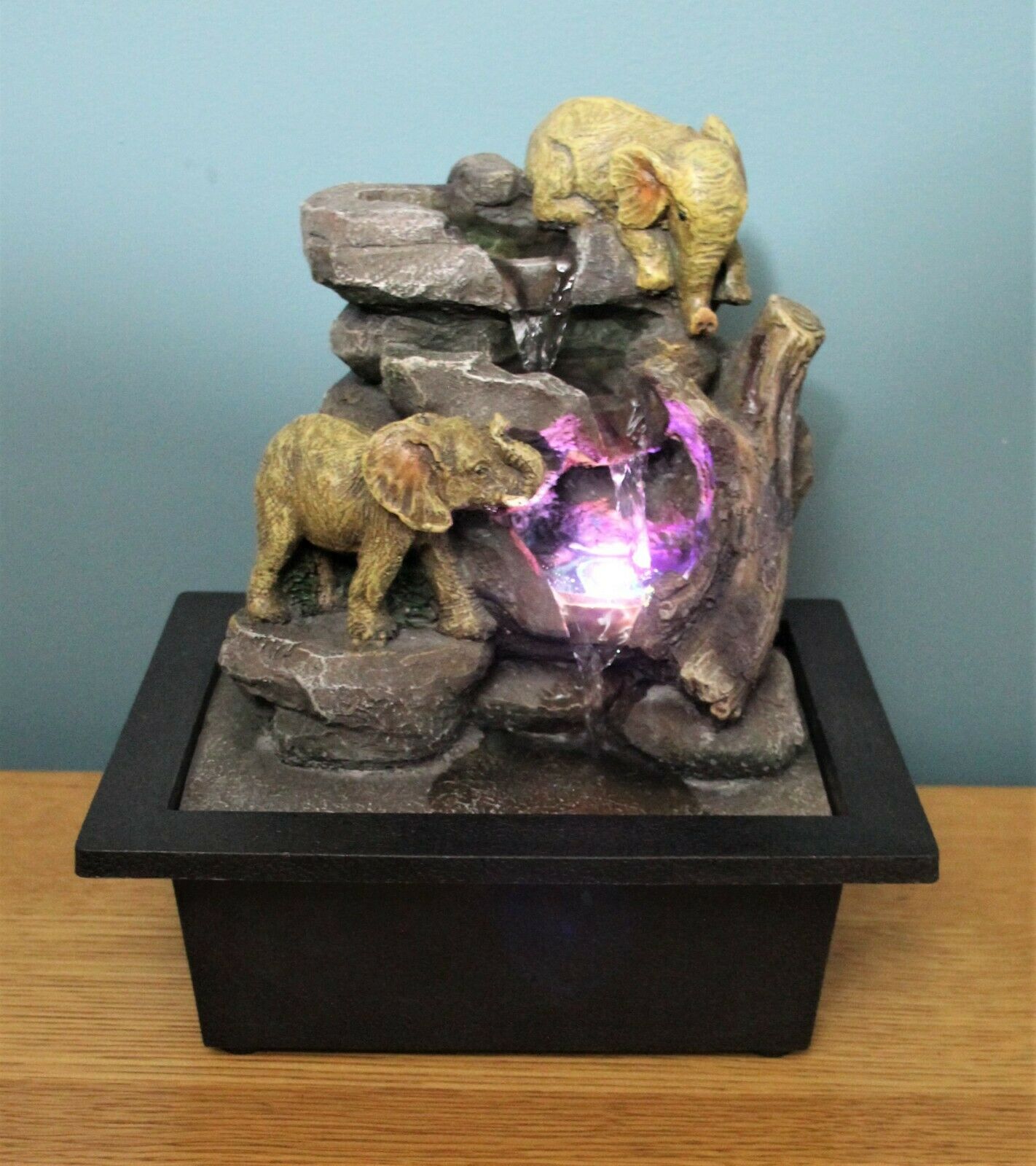 Elephant Colour Changing Freestanding Water Fountain