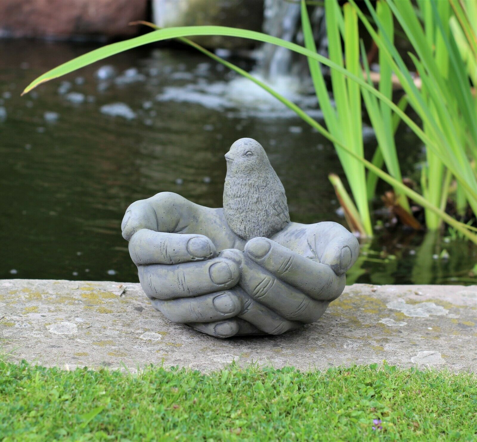 Outdoor Birds on Hands Bird Bath