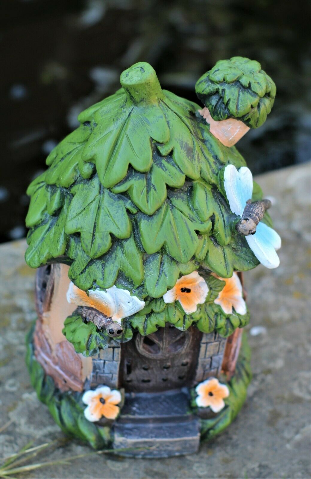 Garden Leaf Solar Fairy Tree House