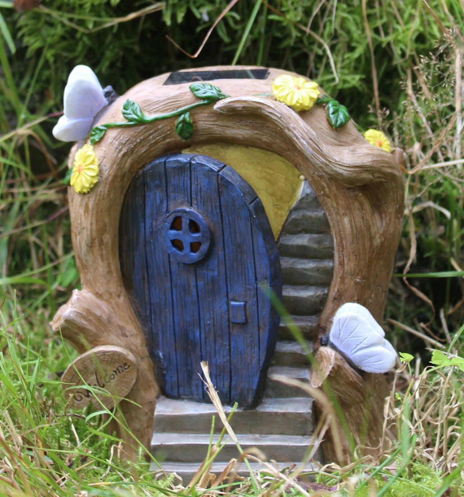 Solar Powered Fairy Garden Door - Colour Changing