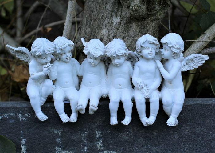 Cherubs on a Bench Garden Ornament