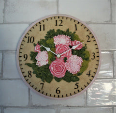 Garden Wall Clock Flower Design