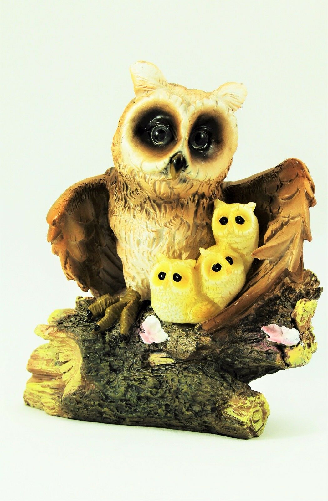 Solar Powered Owl Family Ornament