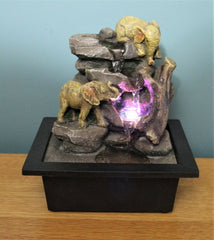 Elephant Colour Changing Freestanding Water Fountain