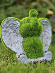 Grass Effect Elephant Garden Ornament