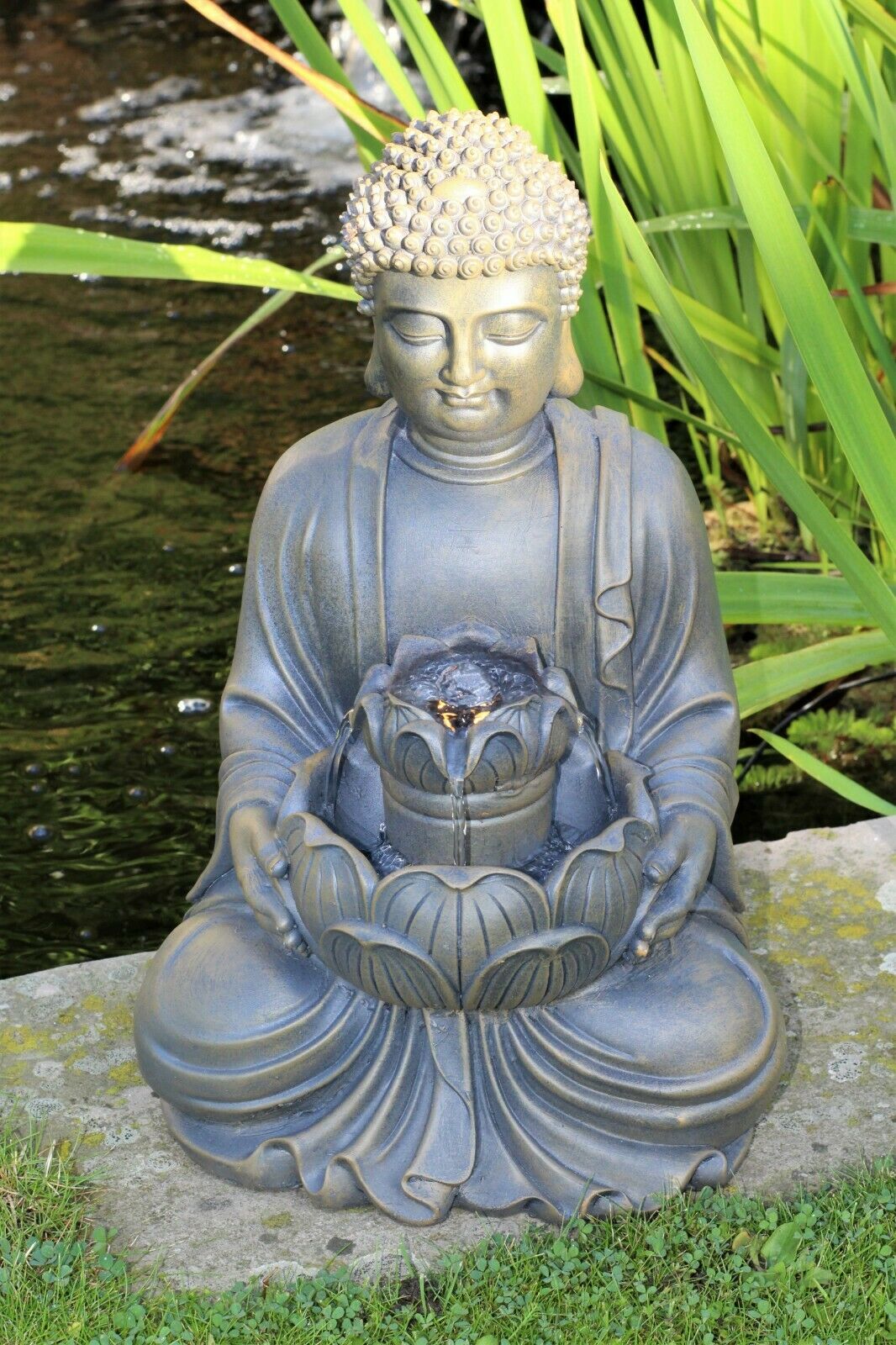 Buddha Water Fountain Garden Ornament