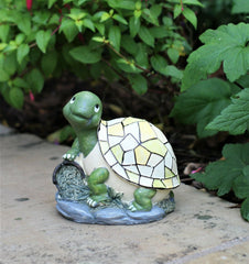 Solar Tortoise Garden Ornament