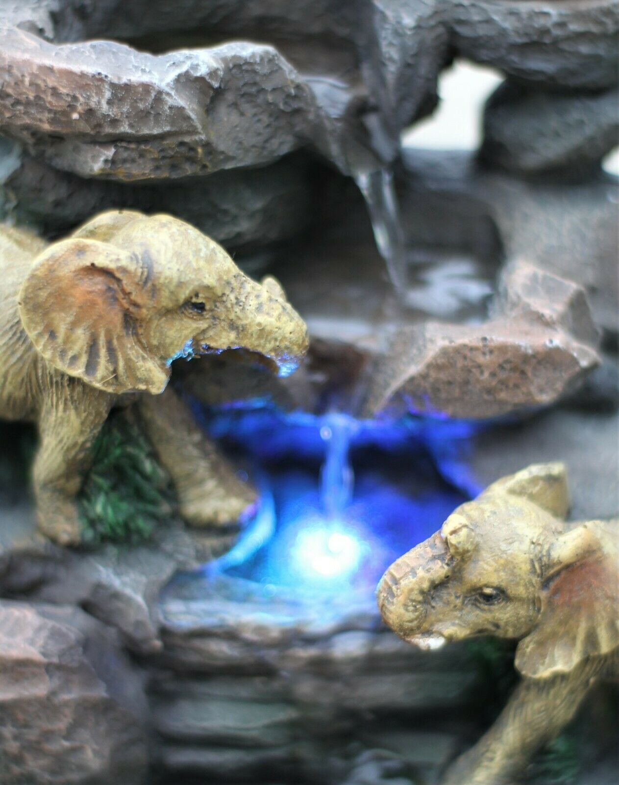 Elephant LED Garden Water Fountain