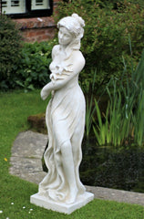 Standing White Lady Large Garden Ornament