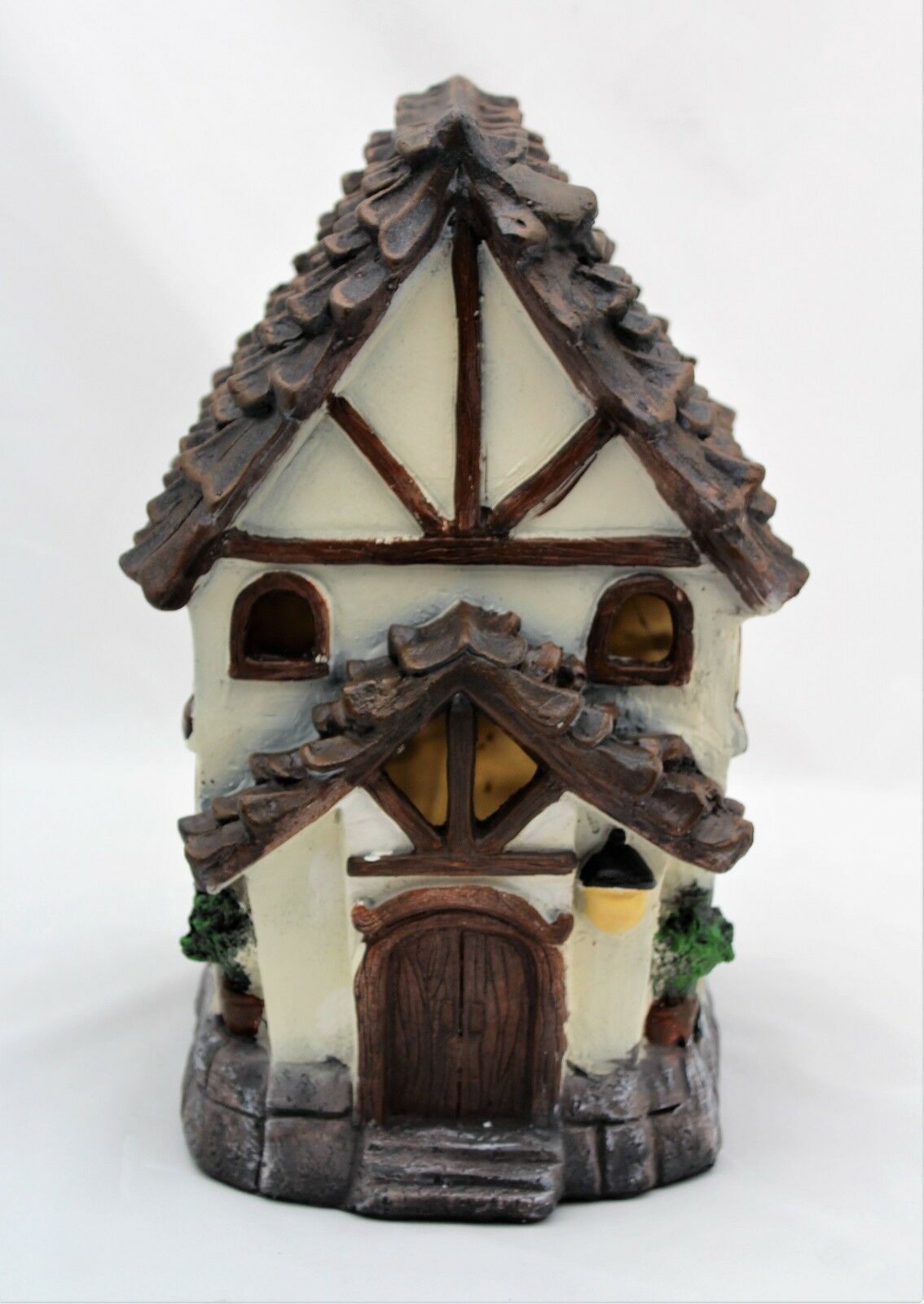 Large Solar Powered Fairy House - Tudor Style