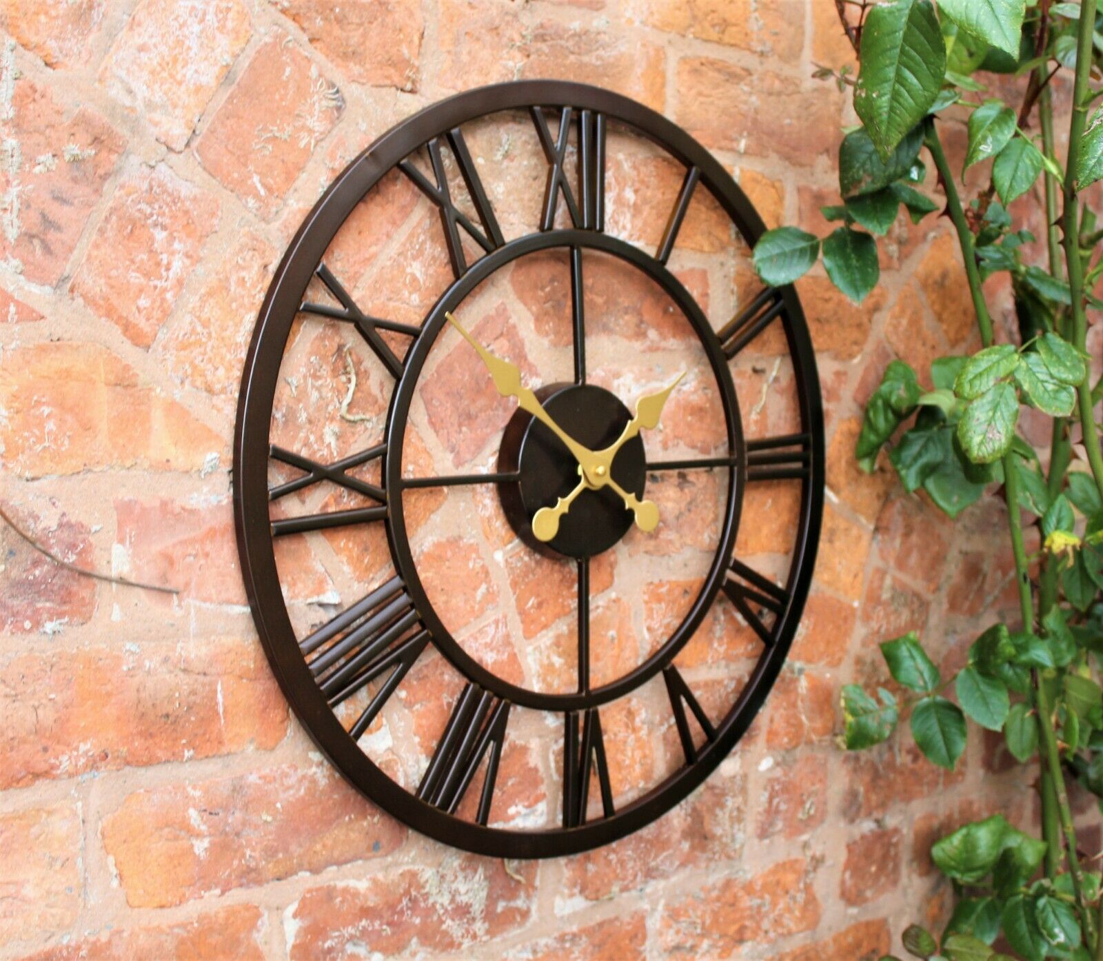 Brown Skeleton Clock