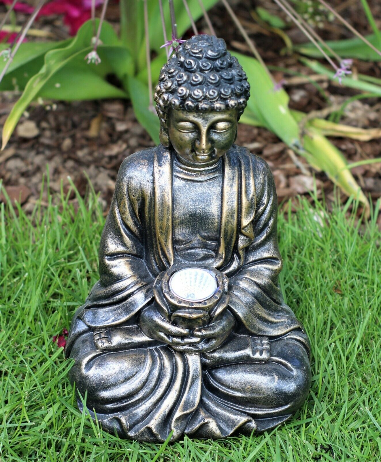 Stone Effect Sitting Buddha