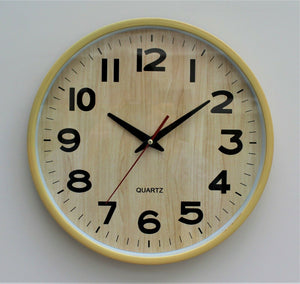 Shabby Chic Wood Effect Wall Clock