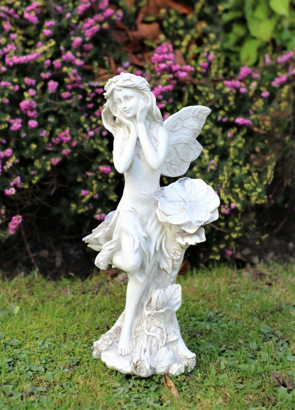 Solar Grey Fairy Garden Ornament