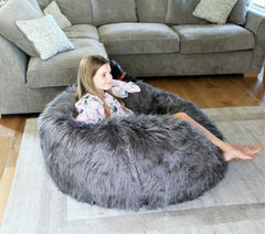 Faux Fur Beanbag Chair