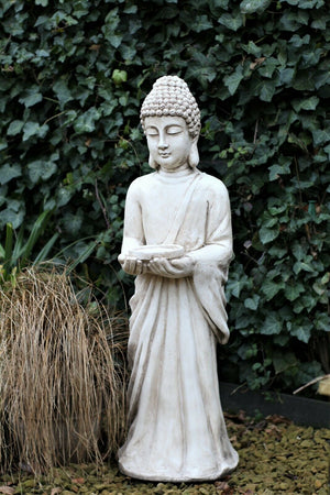 Rustic Beige Standing Buddha