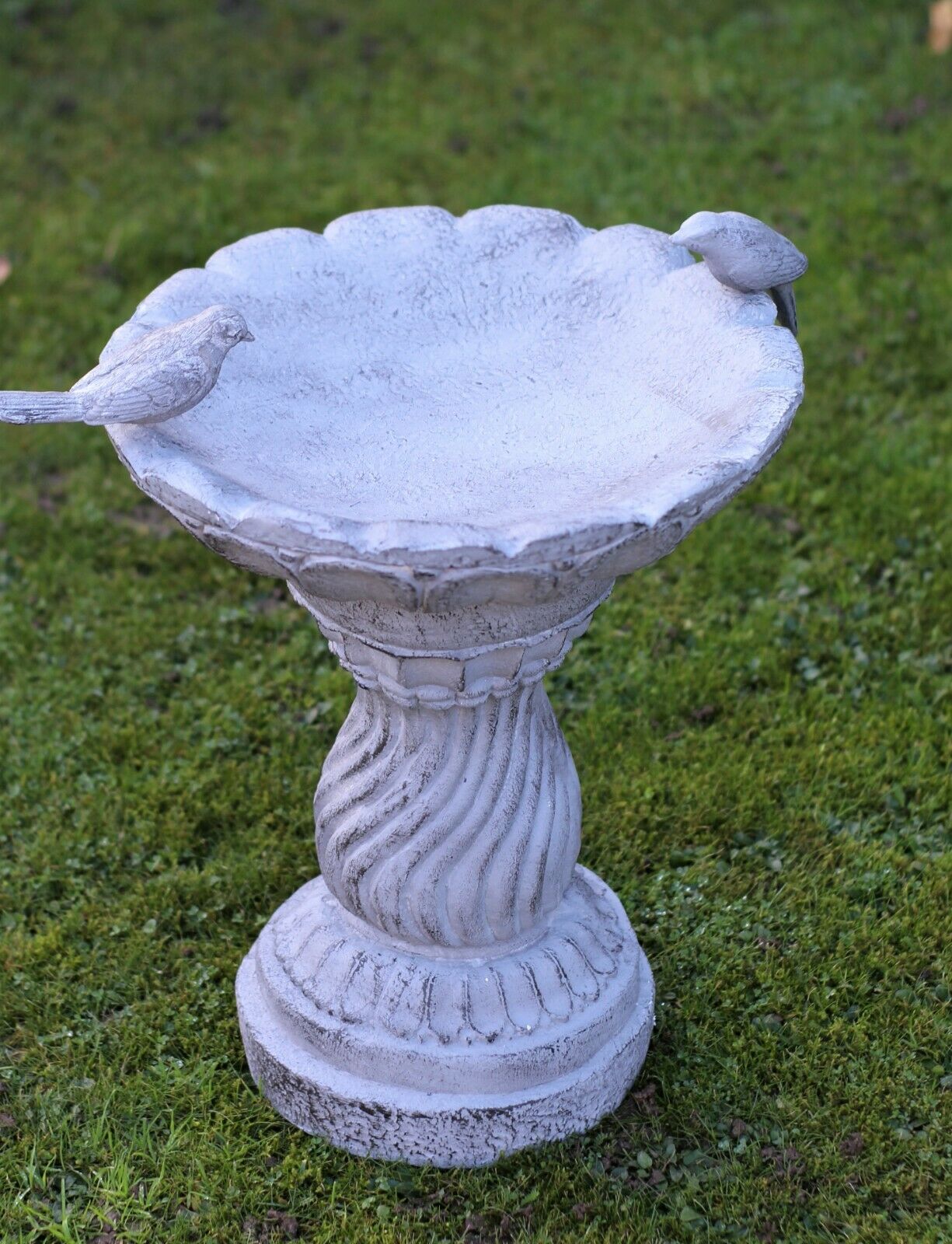 Slate Grey Bird Bath Bowl