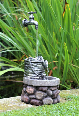 Garden Tap LED Water Feature Fountain