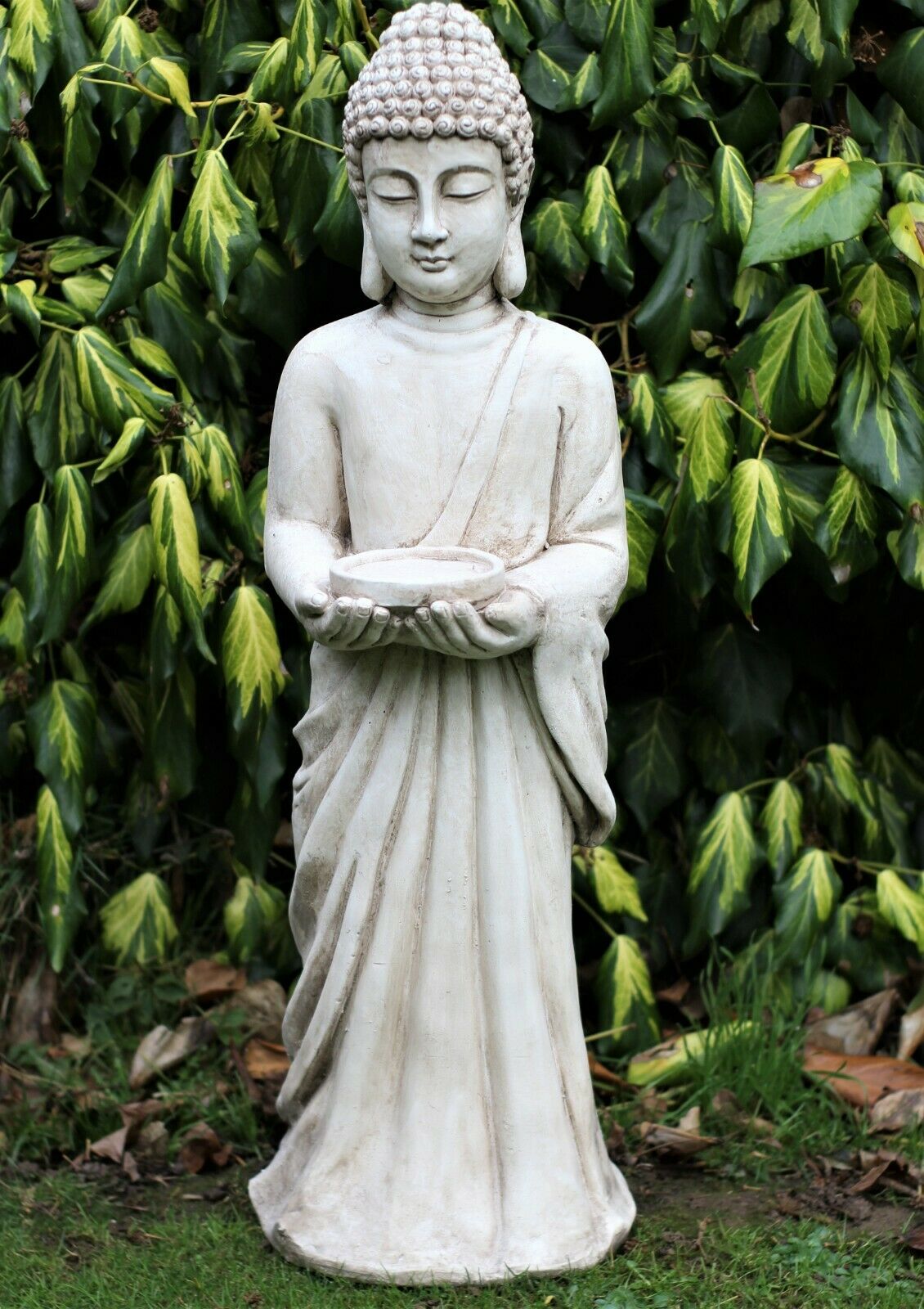 Rustic Beige Standing Buddha