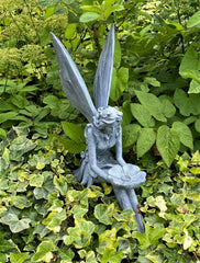 Large Grey Fairy Garden Sculpture 30cm