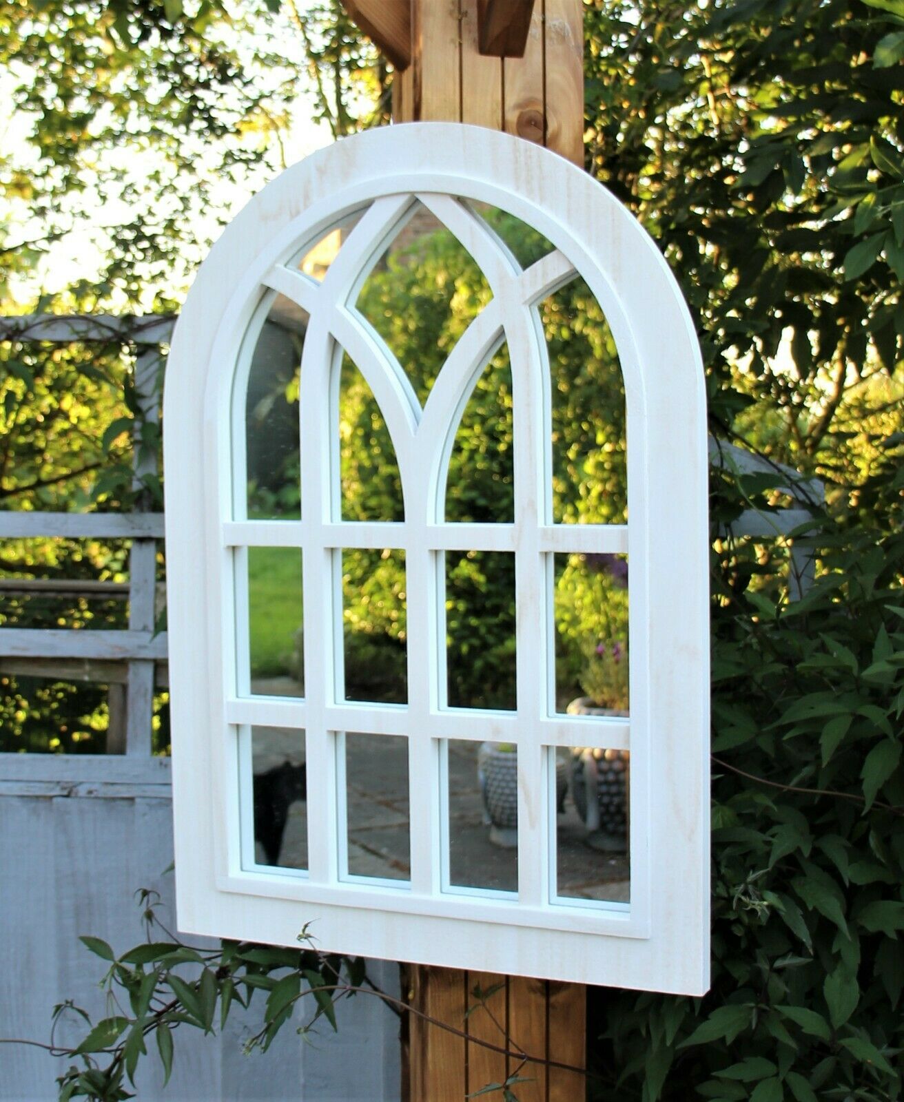 White Arch Mirror - Outdoor & Indoor