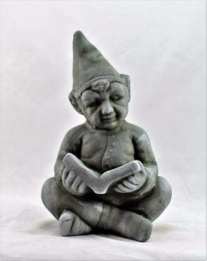 Pixie Statue Reading a Book