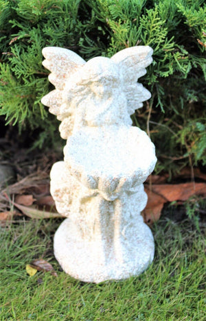 Stone Effect Large Magical Fairy Statue Bird Bath