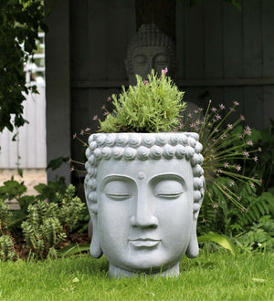 Buddha Head Pot Planter