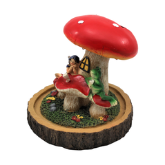 Solar Fairy Mushroom House - Frog