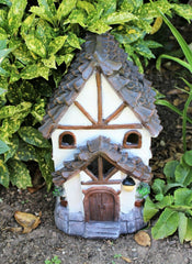 Large Solar Powered Fairy House - Tudor Style