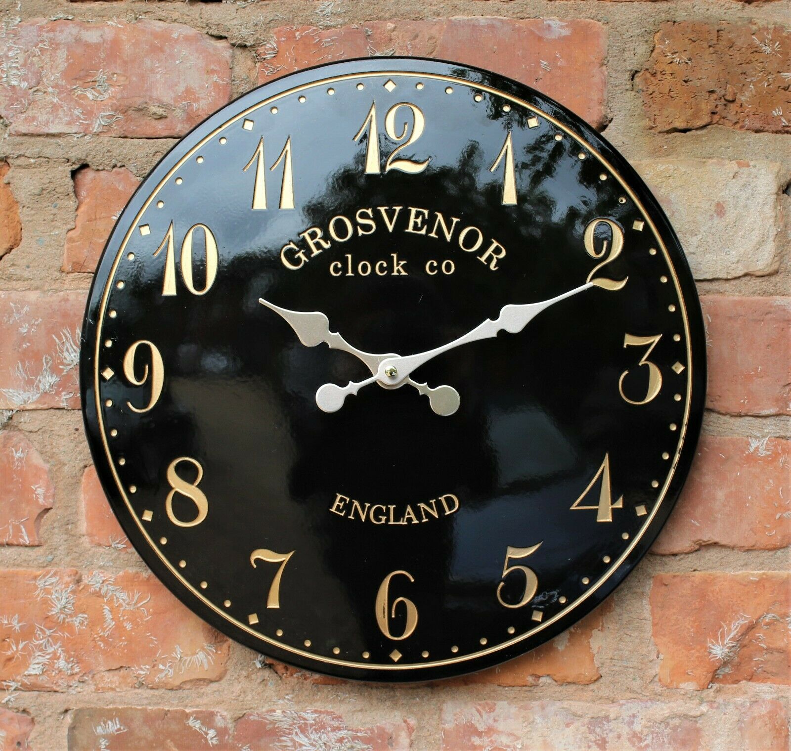 Black Garden Wall Clock