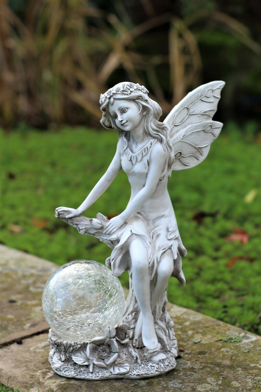 Garden Solar Ball Cherub