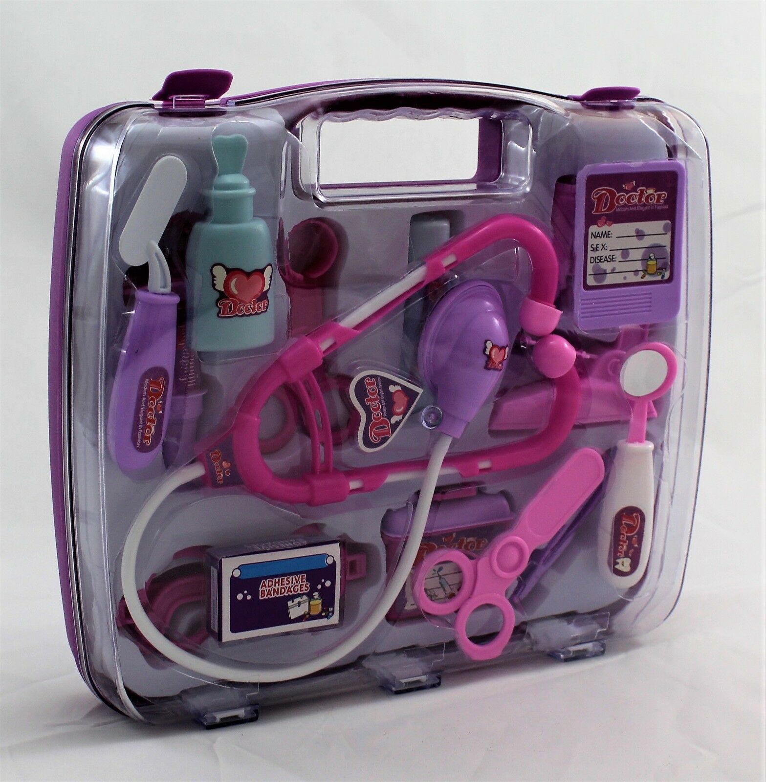 Childrens Doctors and Nurses Play Set Purple Set