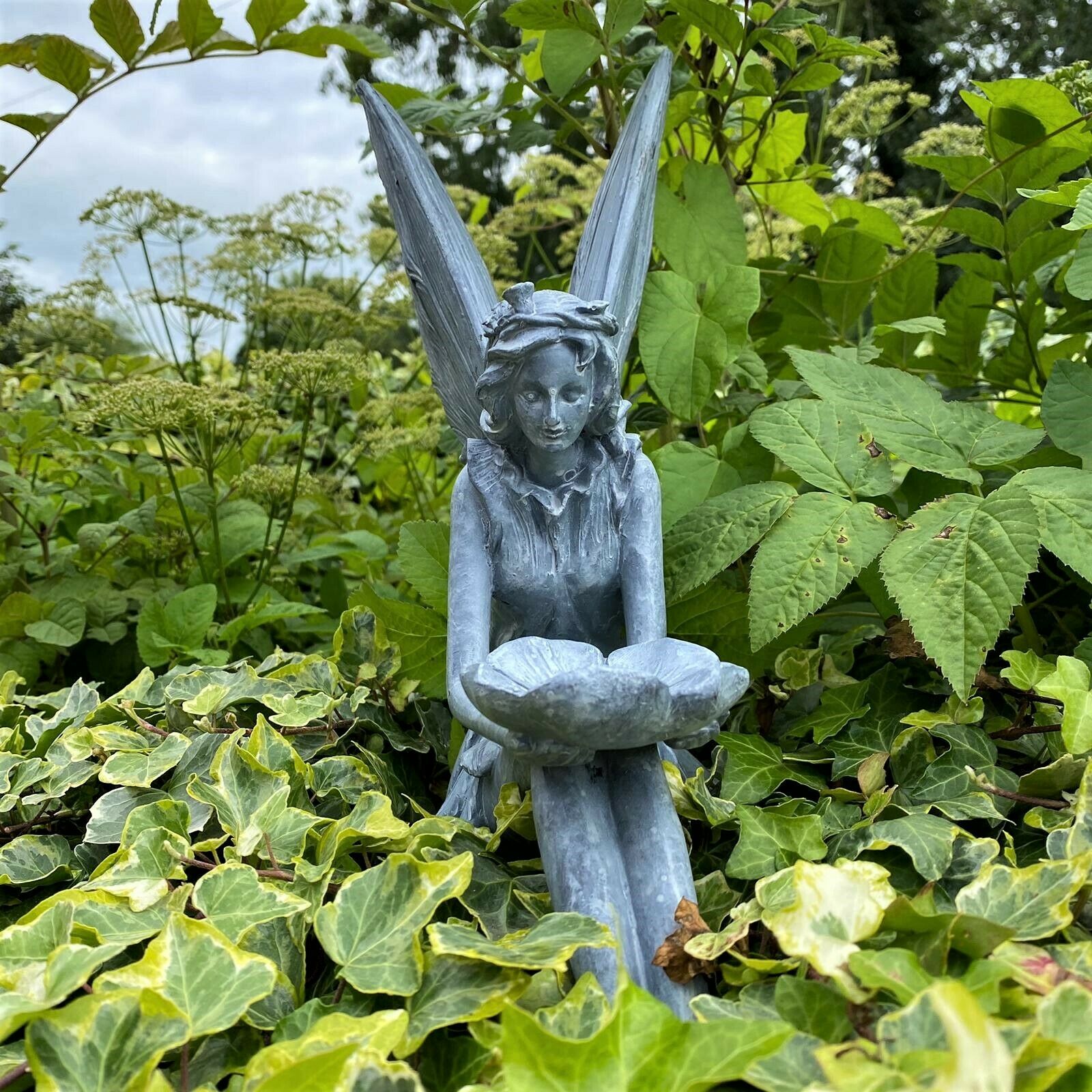 Large Grey Fairy Garden Sculpture 30cm