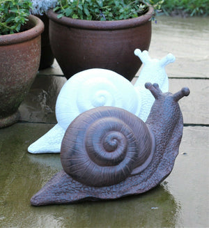 Rust Snail Garden Ornament