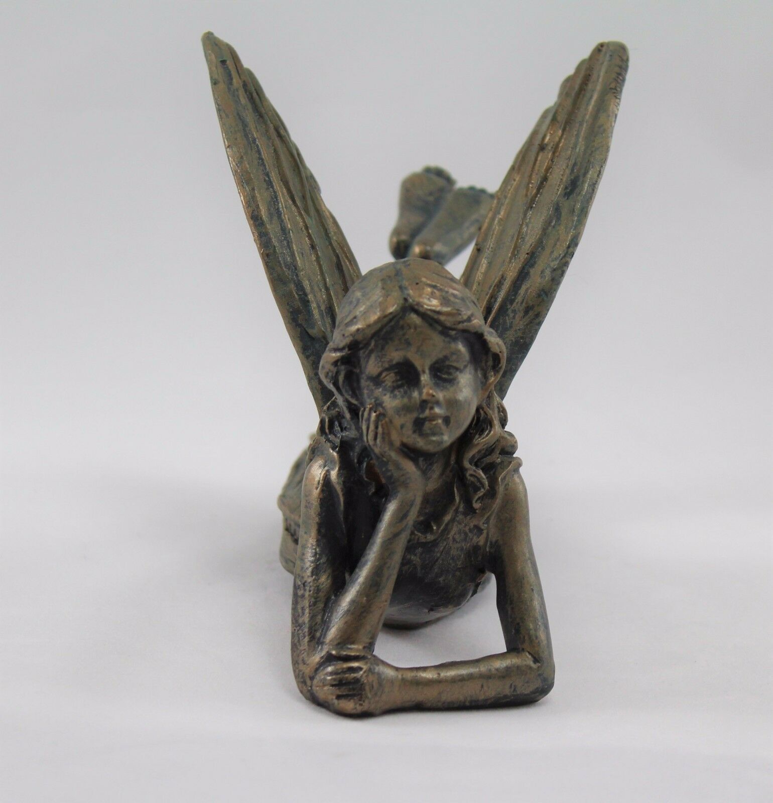 Lying Fairy Sculpture - Bronze Effect