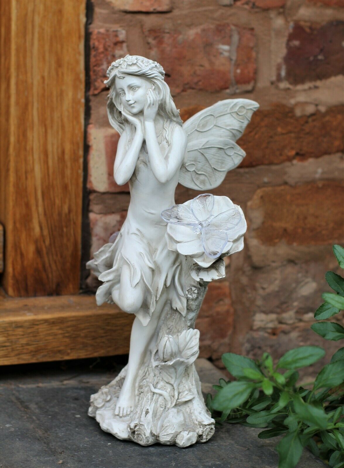 Solar Grey Fairy Garden Ornament