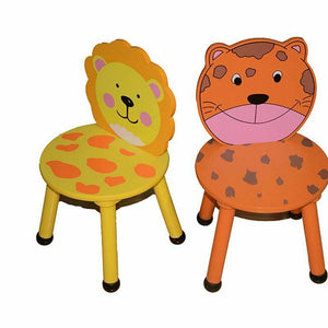 Kids Jungle Wooden Table and 2 Chairs Set