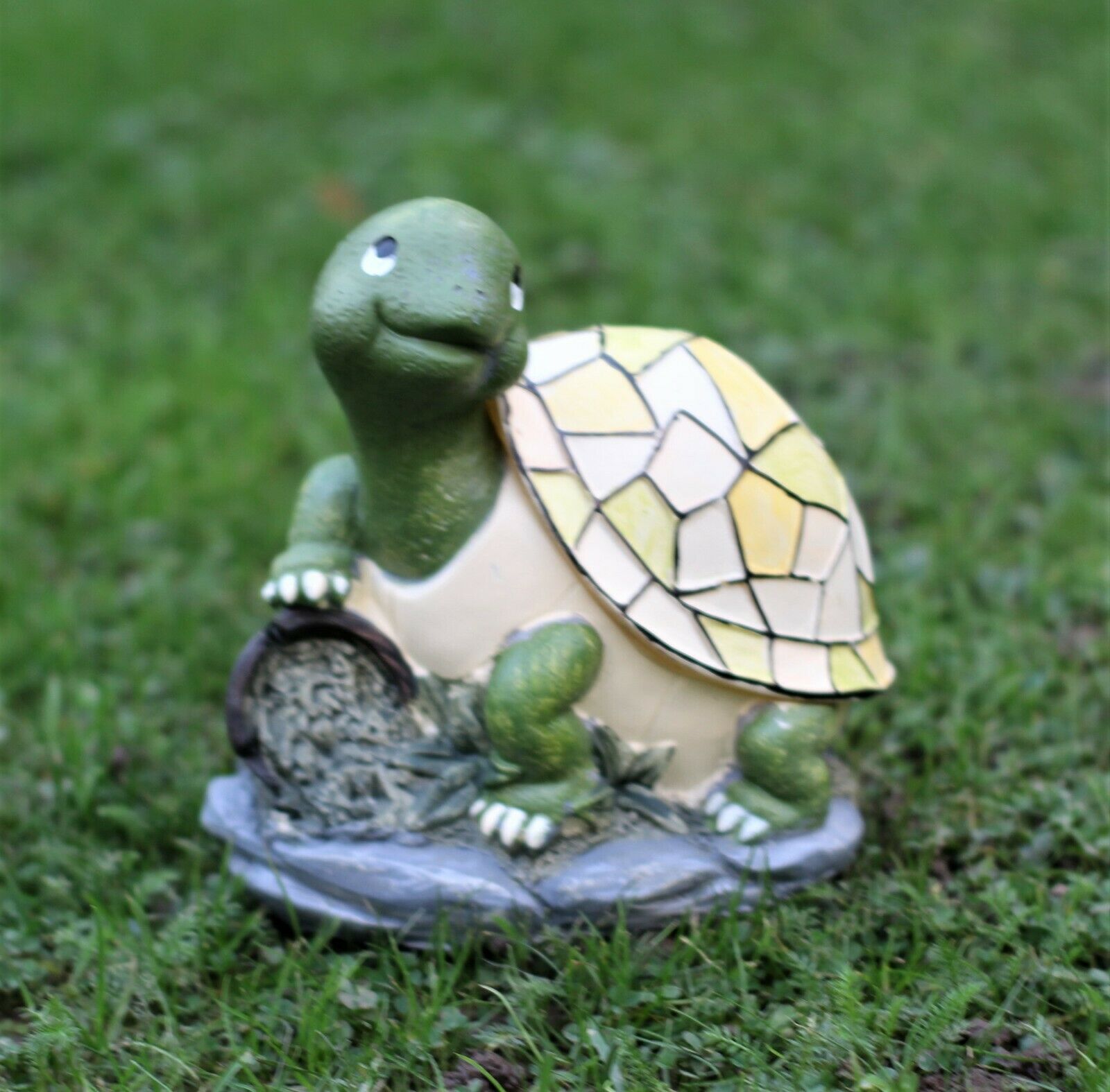 Solar Tortoise Garden Ornament