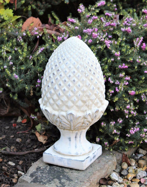 Stone Acorn Ornament for Indoor or Outdoor use