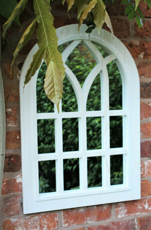 White Arch Mirror - Outdoor & Indoor