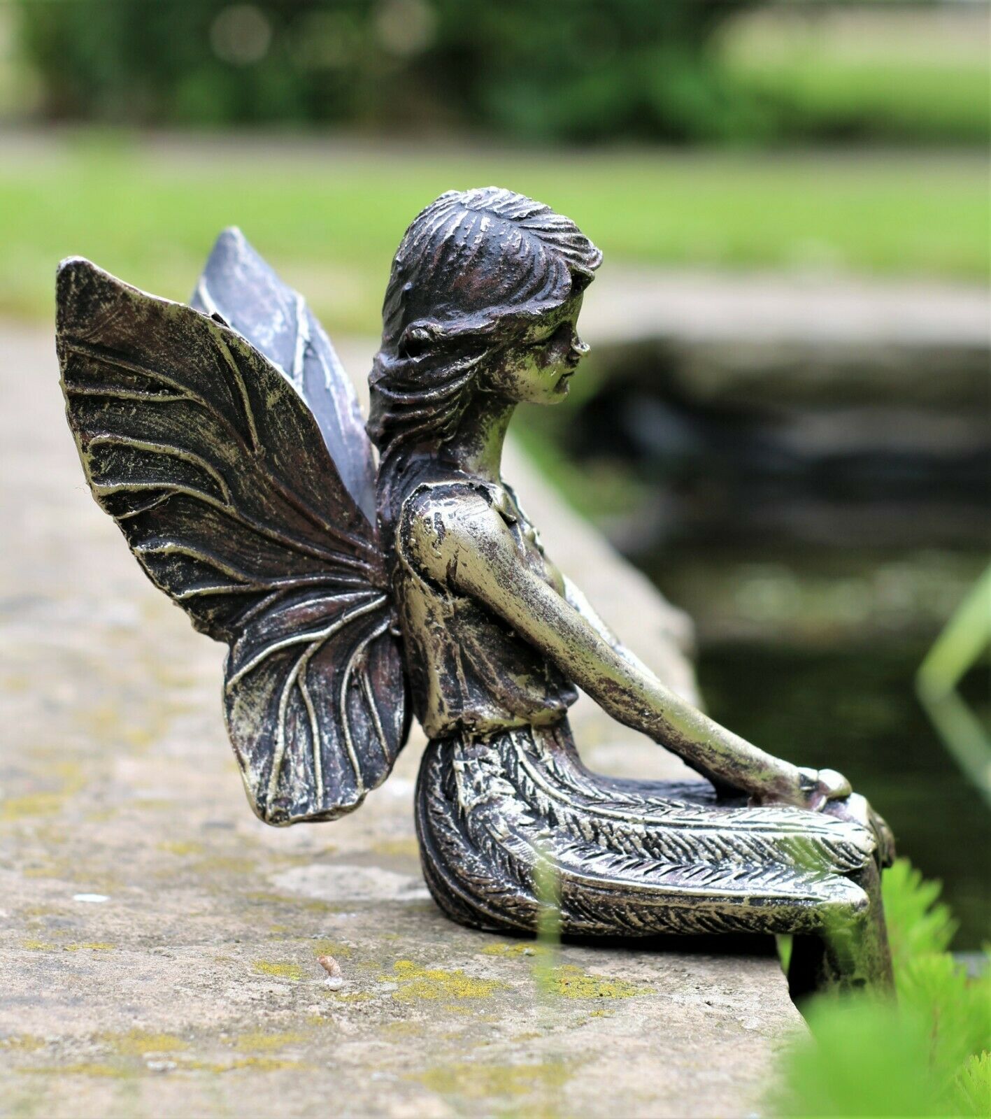 Bronze Garden Fairy Ornament