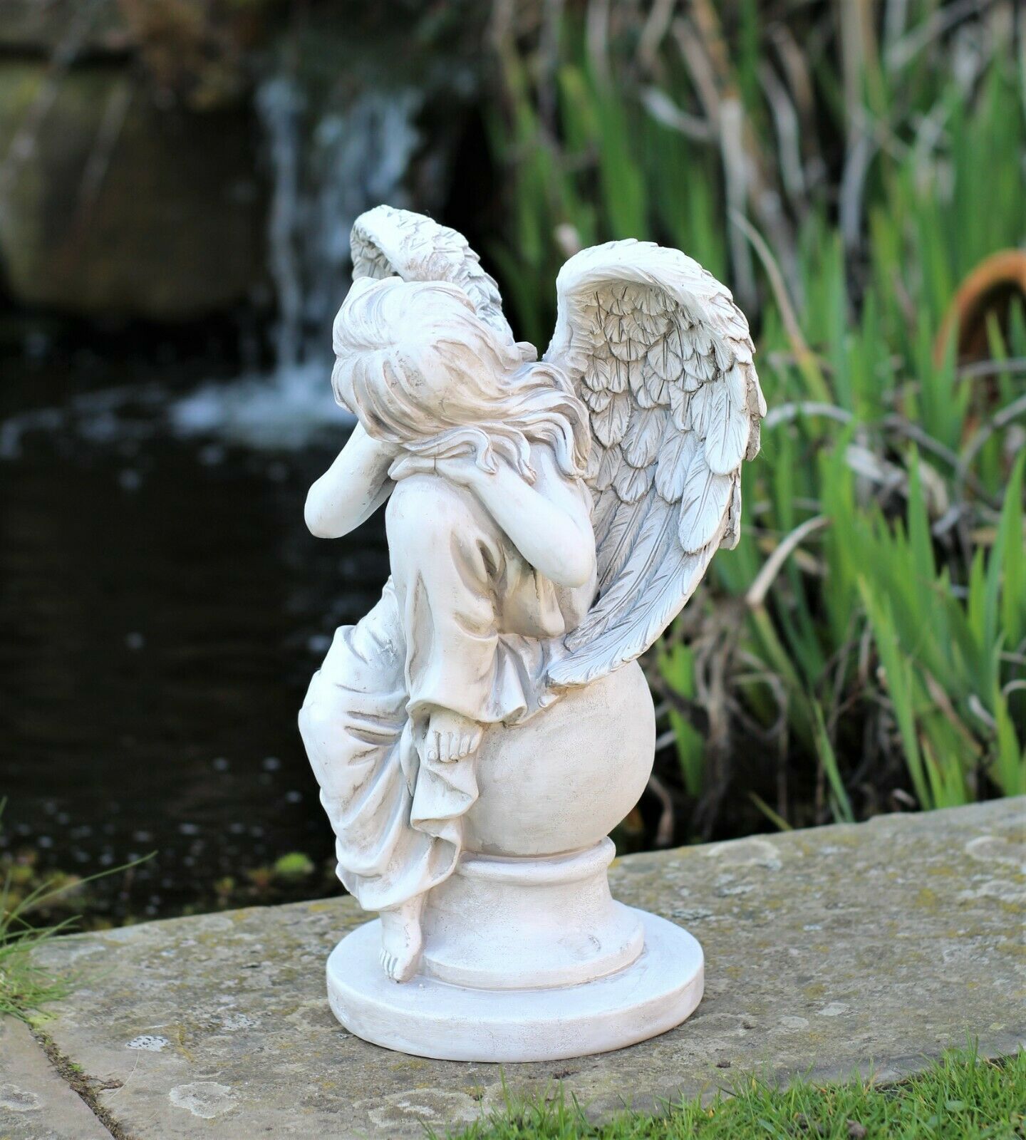 Angel Garden Ornament Grey or Beige