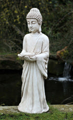 Rustic Beige Standing Buddha